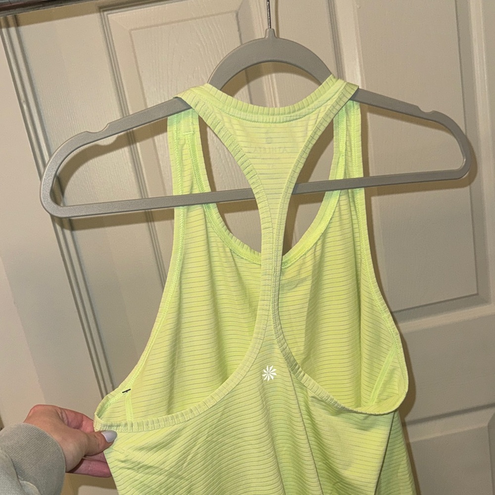 Athleta Neon Lime Racerback Performance Tank